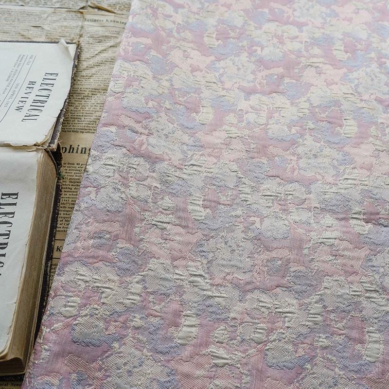 Gold Thread Jacquard Fabric: 3D Oil Painting Texture, 59" Wide - By The Meter