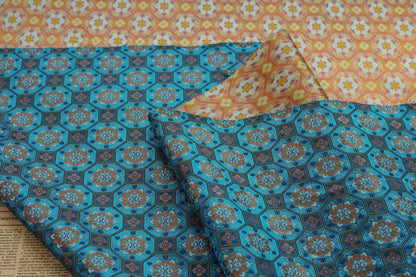 Song Dunhuang Silk Brocade Fabric: 58"W Tibetan Robe Cheongsam Material