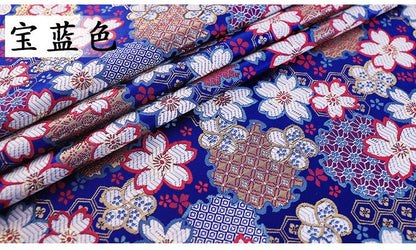 Cherry Blossom Jacquard Brocade Fabric: Japanese Silk Rayon Blend (29.5" Width)