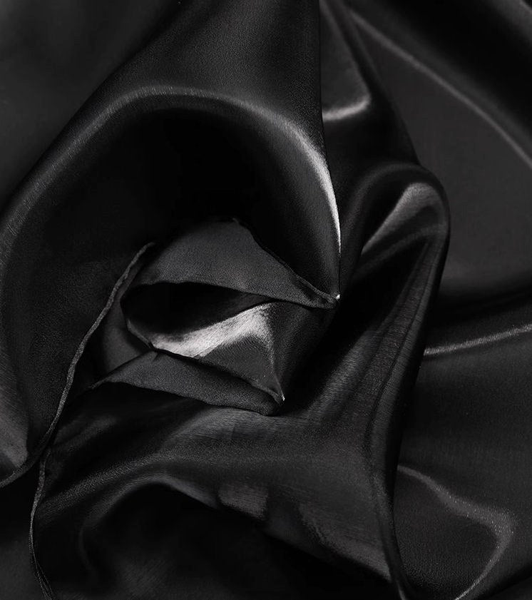 Crystal Silk-Satin Fabric: Water-Shine Metallic Luster, 57" Wide