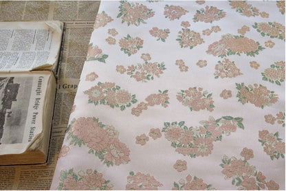 Gilding Bronzing Jacquard Fabric: Embossed Floral Designer Material
