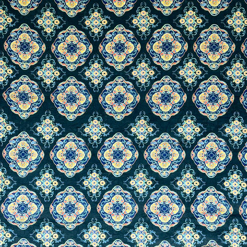 Dunhuang Buddha Tencel Fabric: Asian Style Upholstery, Scarf & Curtain