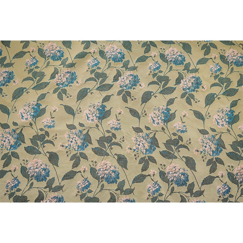 Floral Jacquard Fabric: Retro 3D Designer Material, 61" Wide