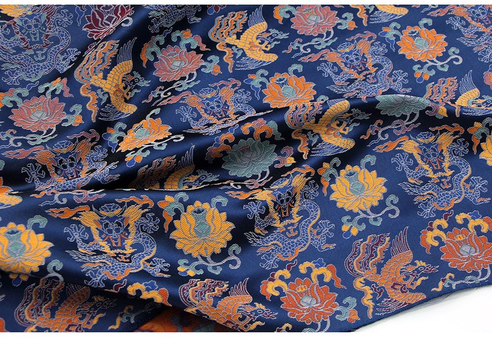 Chinese Brocade Fabric: Song Dynasty Style, 59" Wide