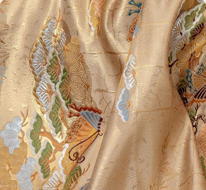 Nishijin Weaving Fabric: Japanese Butterfly Pattern, Upholstery & Costume Fabric