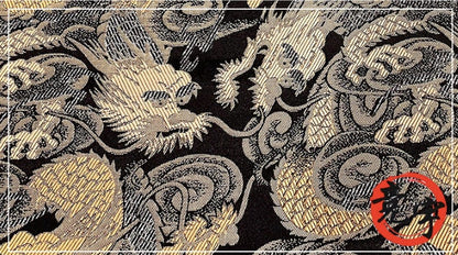 Dragon Kinran Brocade Fabric: Japanese Jacquard Satin (By The Meter)