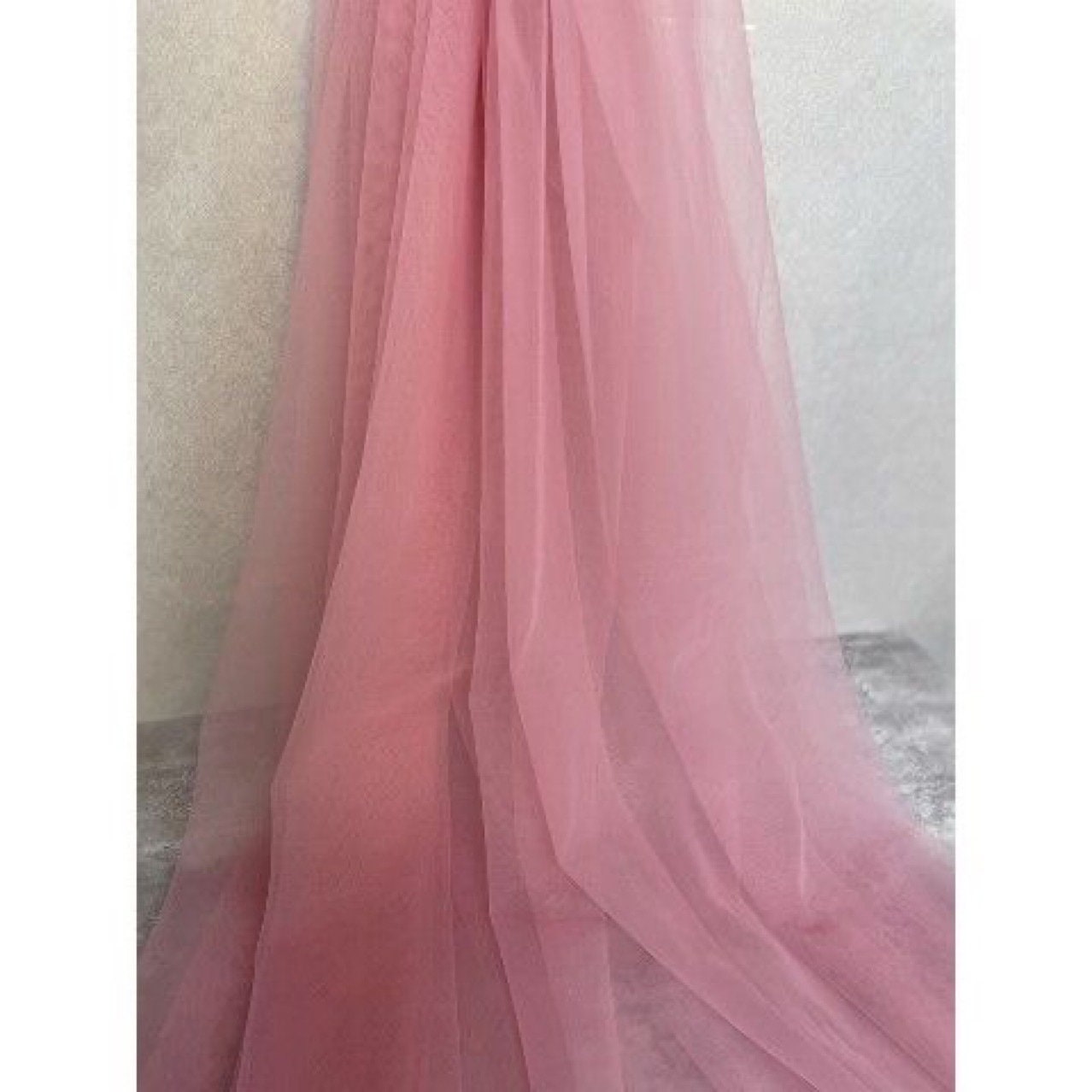 Tissu en maille polyester romantique, décoration de mariage, 150 cm de large, vendu au mètre