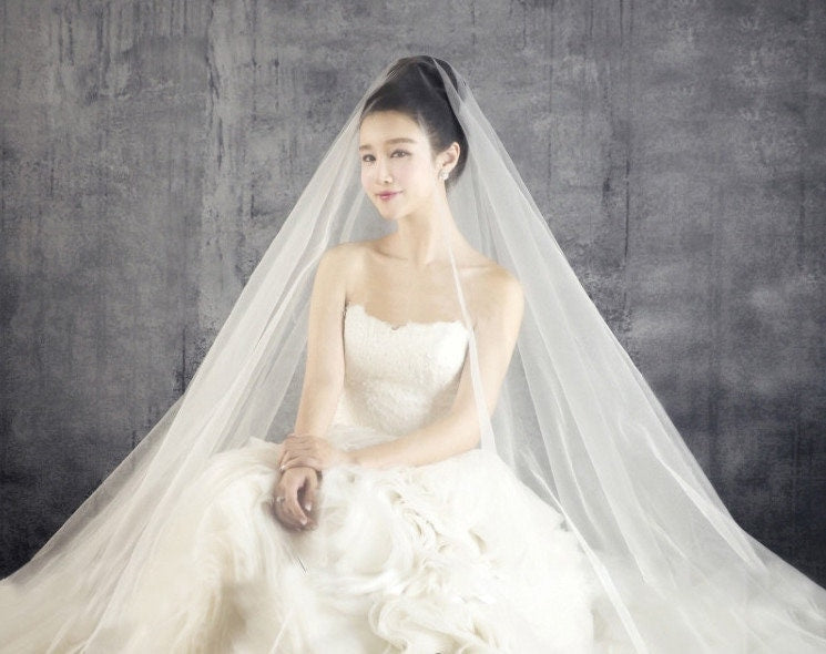 Ivory Tulle Fabric: Stiffened Nylon Veil, Prom & Costume Fabric (118" Wide)
