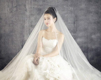 Ivory Tulle Fabric: Stiffened Nylon Veil, Prom & Costume Fabric (118" Wide)