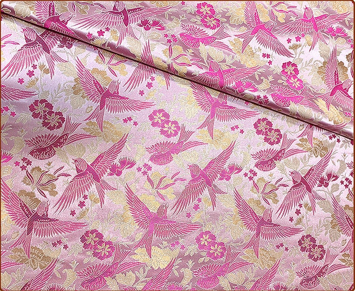 Gold Damask Brocade Fabric: 59"W Rayon Chinese Fabric