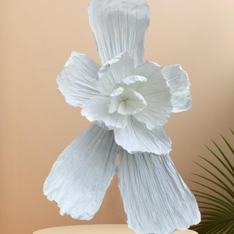 Giant Pleated Paper Flower: Handmade Wedding Backdrop Decoration