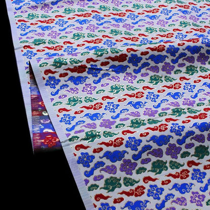 Cloud Brocade Fabric: Rayon Blend Jacquard, Costume Dress Material