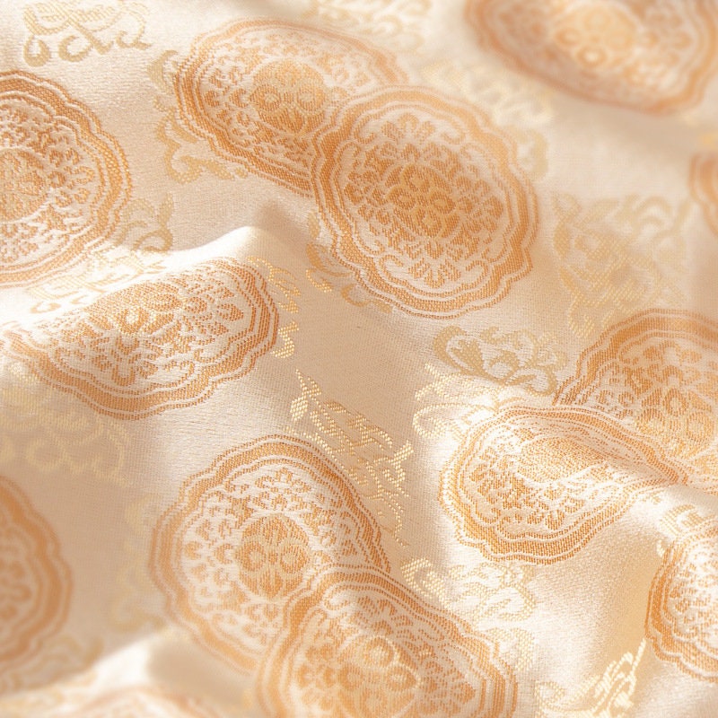Tissu brocart de soie de 150 cm de large : matériel de couture pour robe impériale et cheongsam