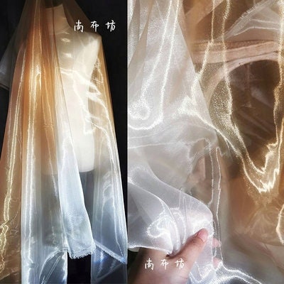Crystal Yarn Organza Fabric: Water Light Mesh, 59" Wide