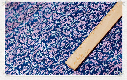 Feather Flower Silk Brocade Fabric - 29.5" Wide