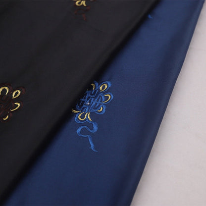 Jacquard Silk Brocade Fabric: Chinese Mongolian Style (29.5" Wide)