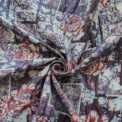 Floral Gold Thread Jacquard Fabric: 55"W Designer Upholstery