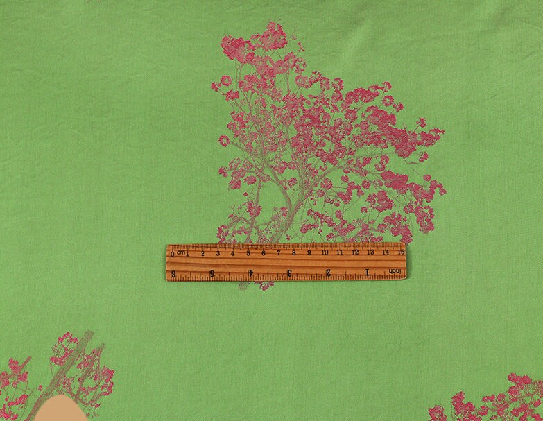 Rayon Jacquard Fabric: Digital Print Sewing Material, 59"W