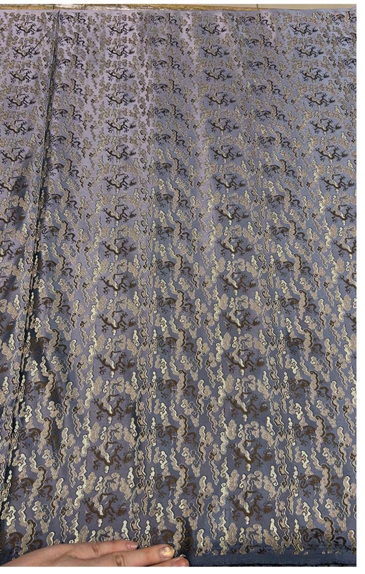 Chinese Brocade Fabric: Silk Blend, Cheongsam Qipao Material, 29.5" Wide