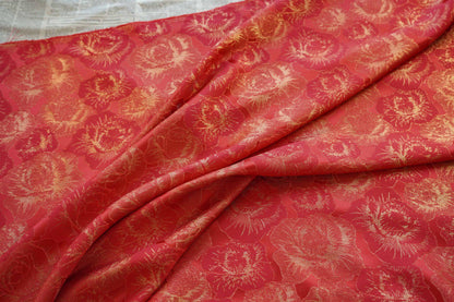 China Red Jacquard Fabric: 59"W Rayon Brocade for Cheongsam