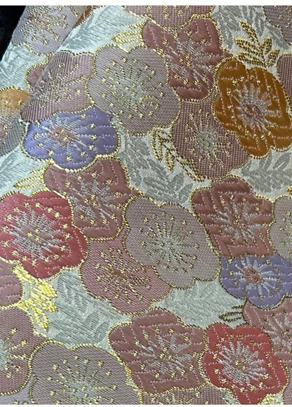 Cherry Blossom Jacquard Brocade Fabric: 59" Wide Kimono Sewing