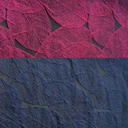 Metallic Leaf Jacquard Fabric: 3D Texture, 59" Wide, Upholstery & Sewing