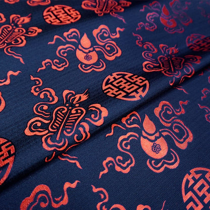 Brocade Fabric: Eight Immortals Design, Mongolian Style (29.5" Wide)