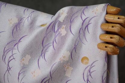 Luxury Jacquard Brocade lilac Fabric for Vest Sewing & Costumes, 59"Wide