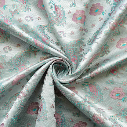 Lucky Fish Jacquard Brocade Fabric: 59" Wide Rayon Damask