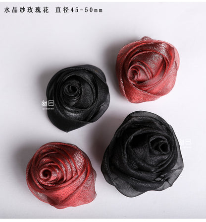 Handmade Organza Flower: 3D Wedding Dress Accessory