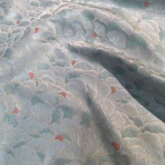 Tissu jacquard tissé Nishijin « Motif kaléidoscope japonais des huit trésors » large