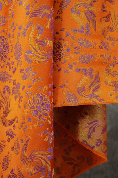 Elegant Song Brocade Jacquard Fabric: Chinese Style Hanfu & Qipao Sewing