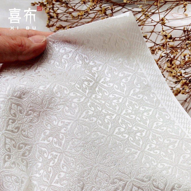 Ethnic Jacquard Damask Brocade Fabric: Upholstery & Sewing (29.5"/59" Wide)