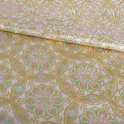 Tissu brocart Baoxiang de Dunhuang : 150 cm de large, tissu pour robe cheongsam tibétaine