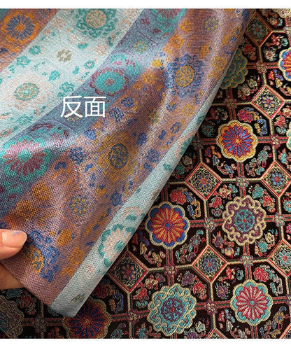 Colorful Brocade Jacquard Fabric ��� Traditional Chinese Sewing Materi" Wide