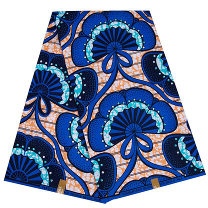 African Ankara Wax Print Fabric: Vibrant Colors, 6 Yards