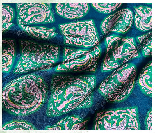 Rayon Jacquard Xiangyun Fabric: Luxury Chinese Dressmaking Material