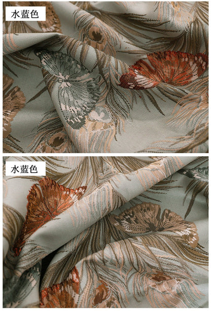 Butterfly Jacquard Fabric: 57"W Polyester Upholstery & Costume