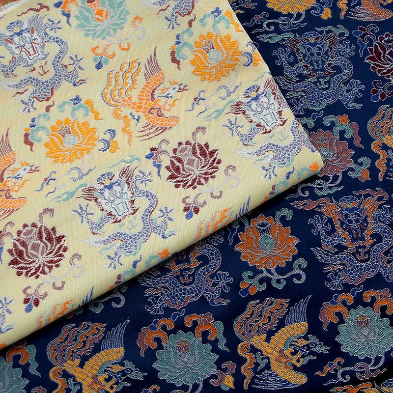 Chinese Brocade Fabric: Song Dynasty Style, 59" Wide