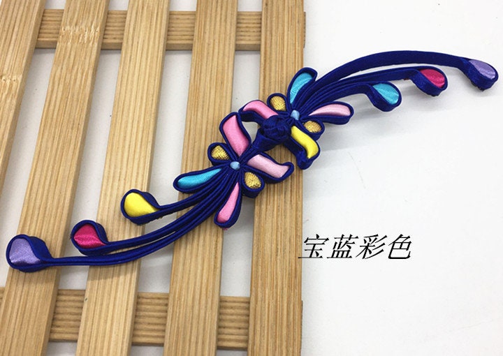 Large Elegant Sewing Fasteners Phoenix tail knotting decorative knots Cheongsam Frogging Button