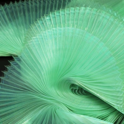 Pleated Organza Fabric: 55" Wide, Stiff Texture - Costume & Wedding Decor