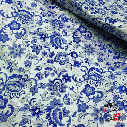 Floral Brocade Fabric: 59" Wide Rayon for Cheongsam, Qipao & Home Decor