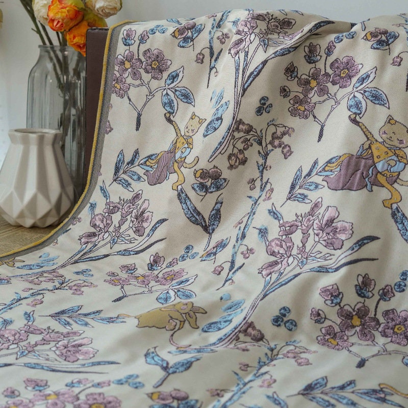 Animal Print Jacquard Fabric: Gold Thread Embossed Upholstery, Costume, Sewing (55"W)