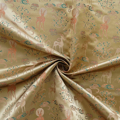 Nine-Color Deer Brocade Fabric: Chinese Hanfu Qipao Sewing Material