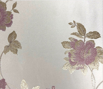 Metallic Damask Satin Fabric: 3D Texture Floral Jacquard (56"W)