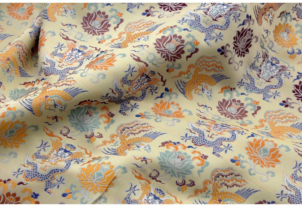 Chinese Brocade Fabric: Song Dynasty Style, 59" Wide