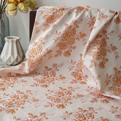 Tissu jacquard floral en relief : texture rigide 3D, ameublement et costumes - 157 cm de large