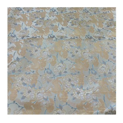 Tissu brocart pivoine Champagne Qilin ��� Song Jin Jacqua" Large