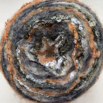 Hand-Dyed Rainbow Mohair Yarn: Gradient Ombre Knitting Wool