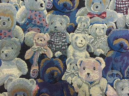 Blue Bear Jacquard Fabric: Polyester Upholstery, Costume & Sewing Fabric (59"W)